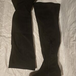 Elegant Black Over the Knee Boots